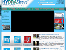 Tablet Screenshot of hydrasleeve.com